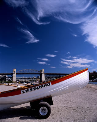English Bay Beach (with Burrard Bridge in the Distance)