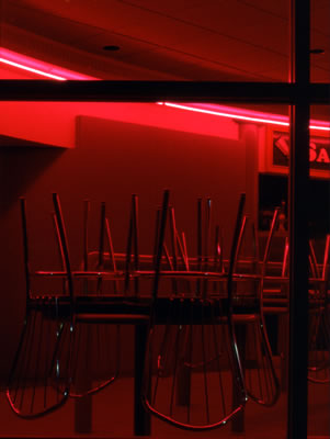 Chairs in Red Light