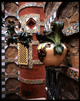 Entrance Door Detail (Casa Vicens Designed by Antoni Gaudi) 2