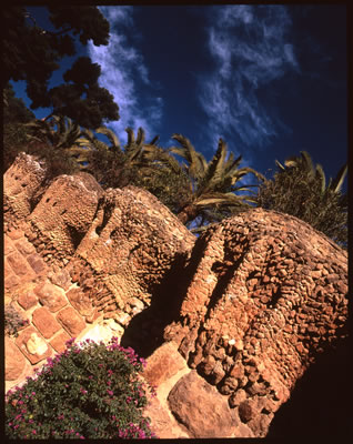 Park Guell Detail (Parc Guell Designed by Antoni Gaudi) 2