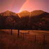 Rainbow in Late Afternoon Near Keremeos