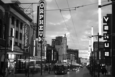 Early Night on Granville St.