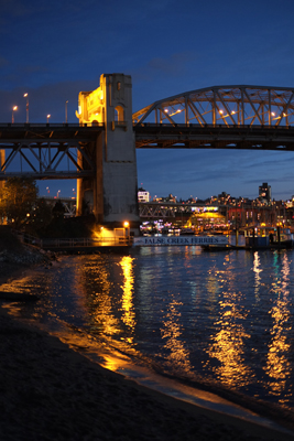 Burrard Bridge In Gold