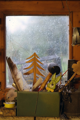 Santa's Workshop Window